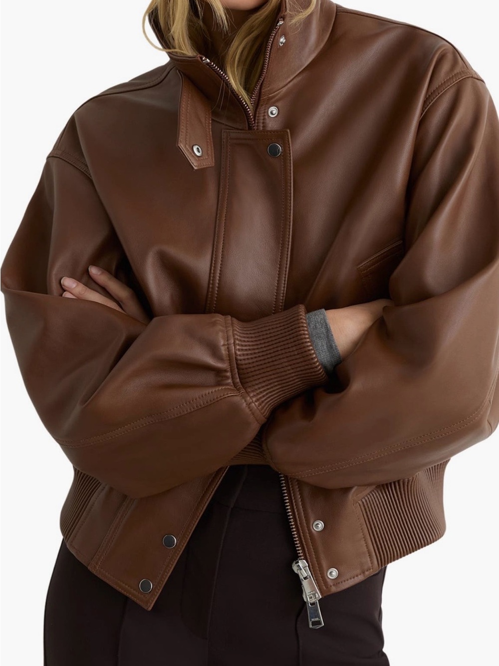 Reiss
Cara Leather
Bomber Jacket Size - 0 - Picture 3 of 11